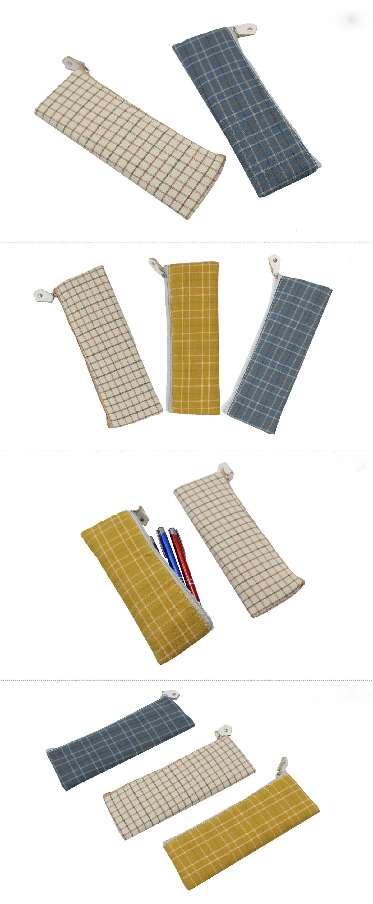 Vintage Zippered Pencil Case