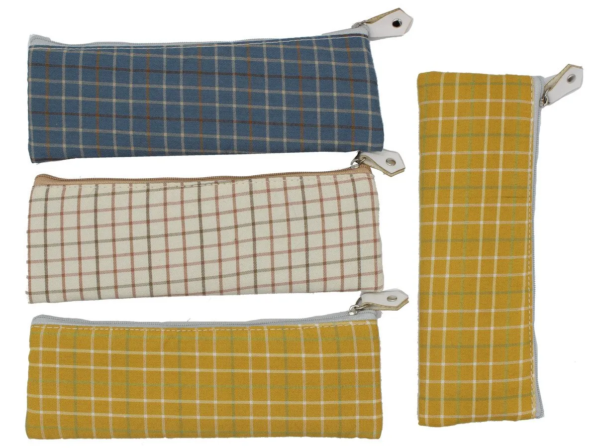 Vintage Zippered Pencil Case