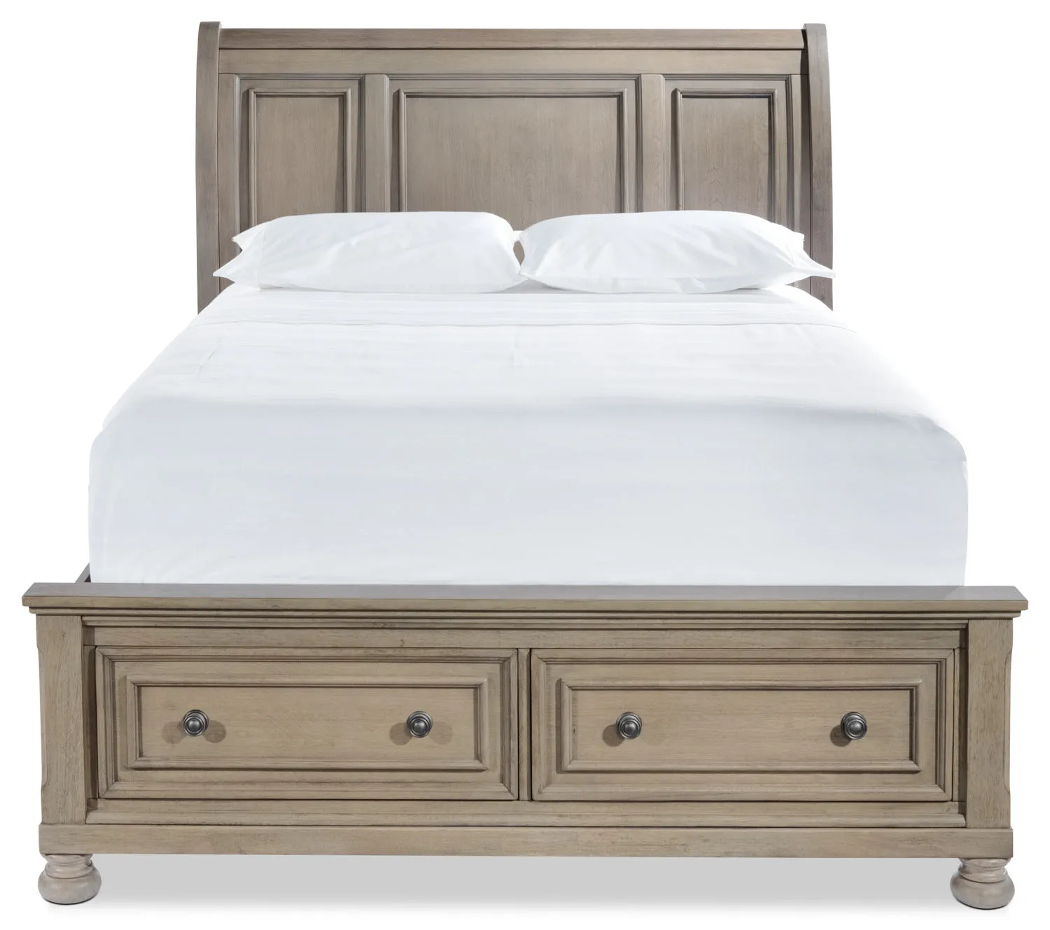 Viola Queen Bed - Grey