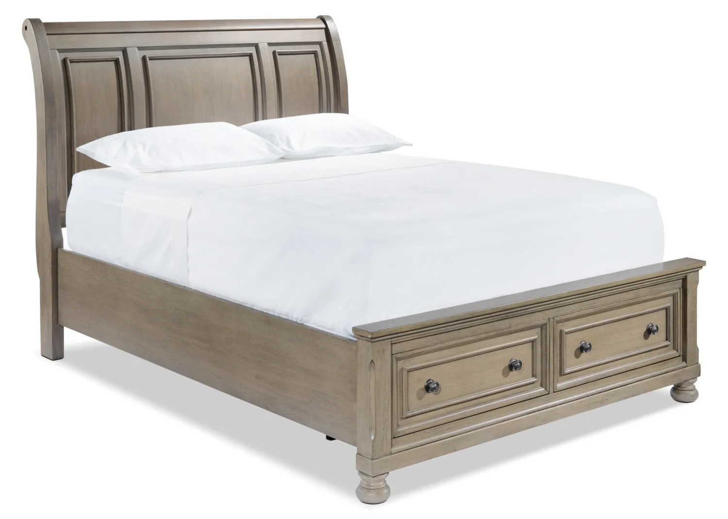 Viola Queen Bed - Grey