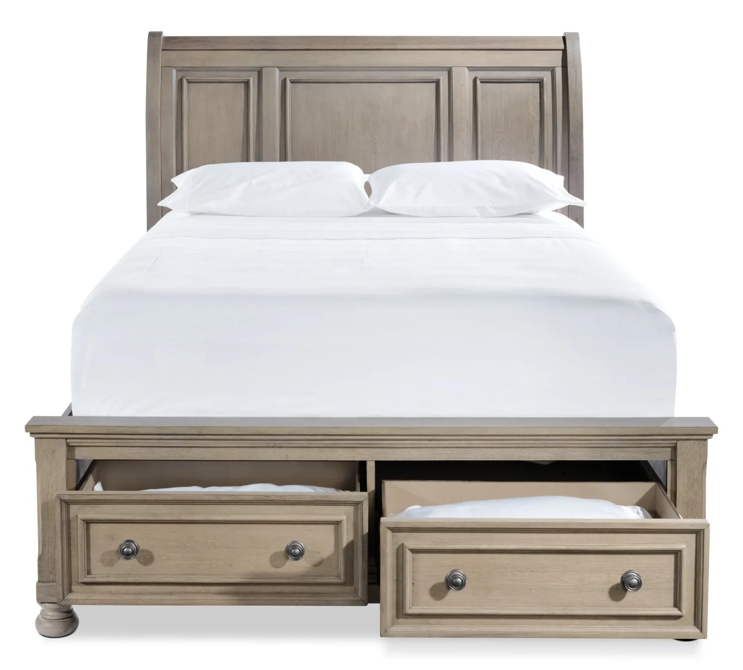 Viola Queen Bed - Grey