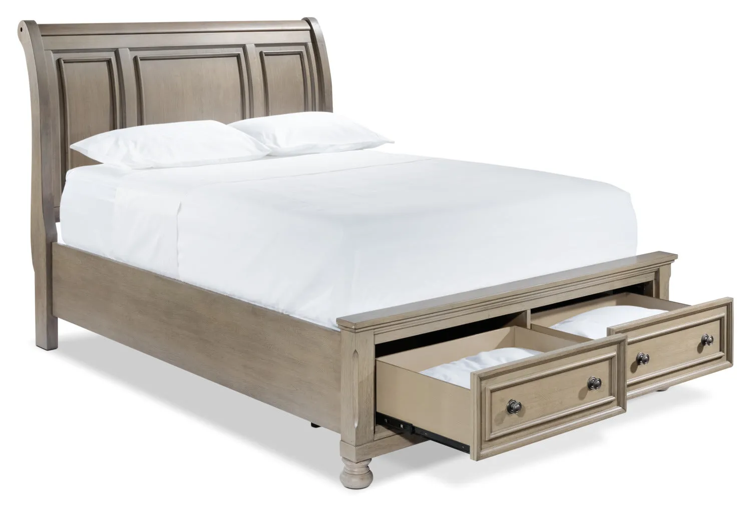 Viola Queen Bed - Grey