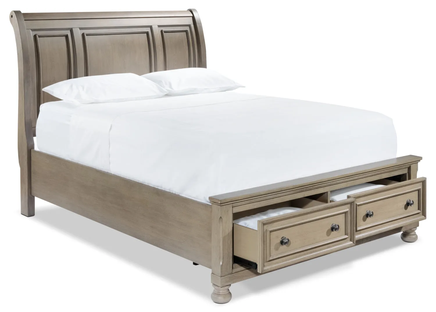 Viola Queen Bed - Grey