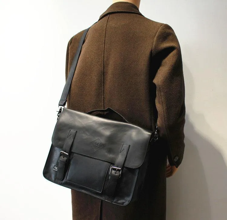 Vvsha  Christmas Gift Leather Briefcase Shoulder Bag