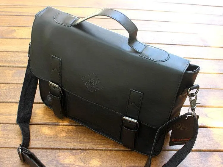 Vvsha  Christmas Gift Leather Briefcase Shoulder Bag