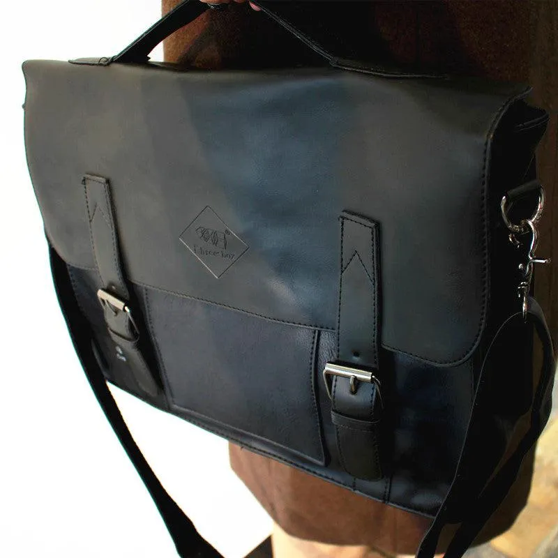 Vvsha  Christmas Gift Leather Briefcase Shoulder Bag