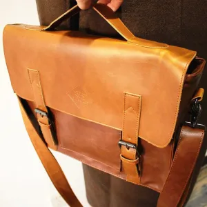 Vvsha  Christmas Gift Leather Briefcase Shoulder Bag