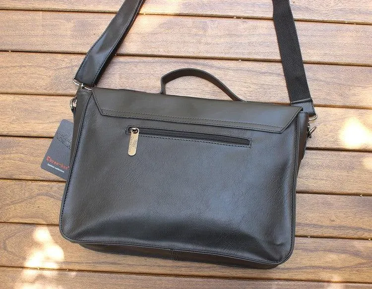 Vvsha  Christmas Gift Leather Briefcase Shoulder Bag