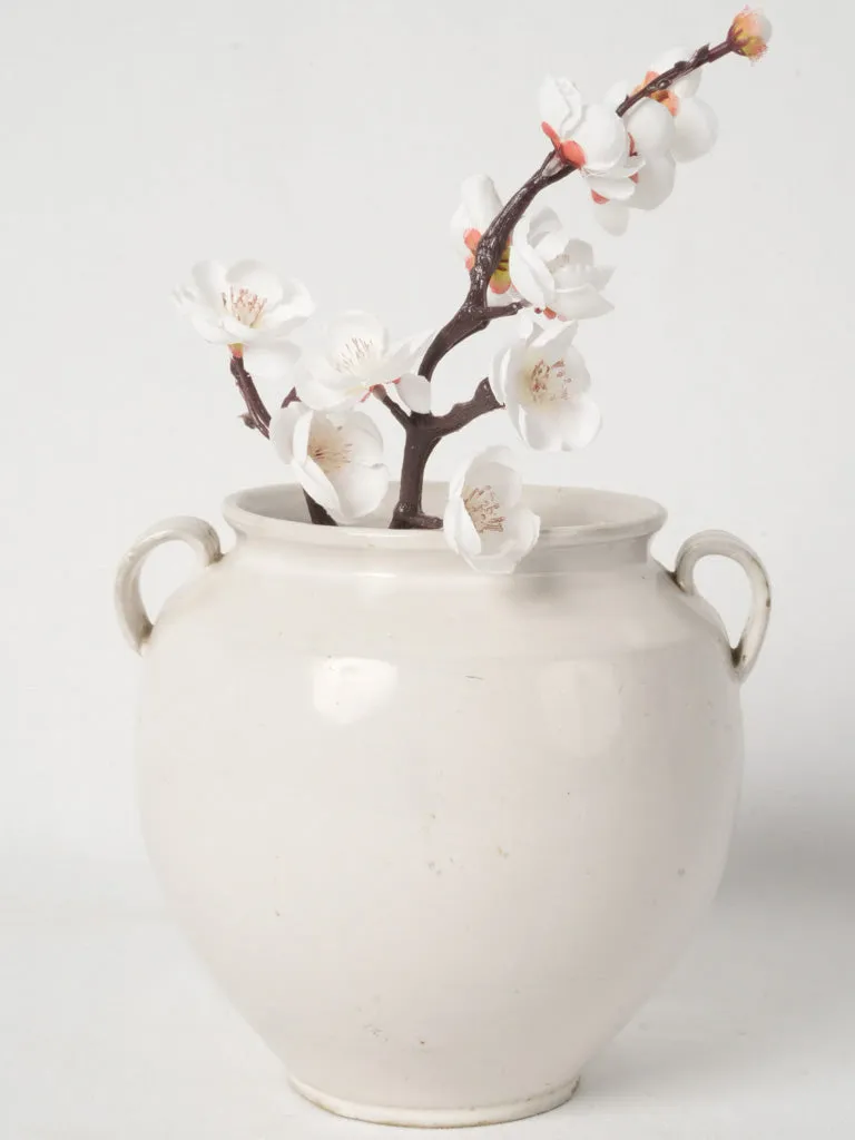 White Martres-Tolosane Preserving Pot, Late 19th-Early 20th Century 7½"