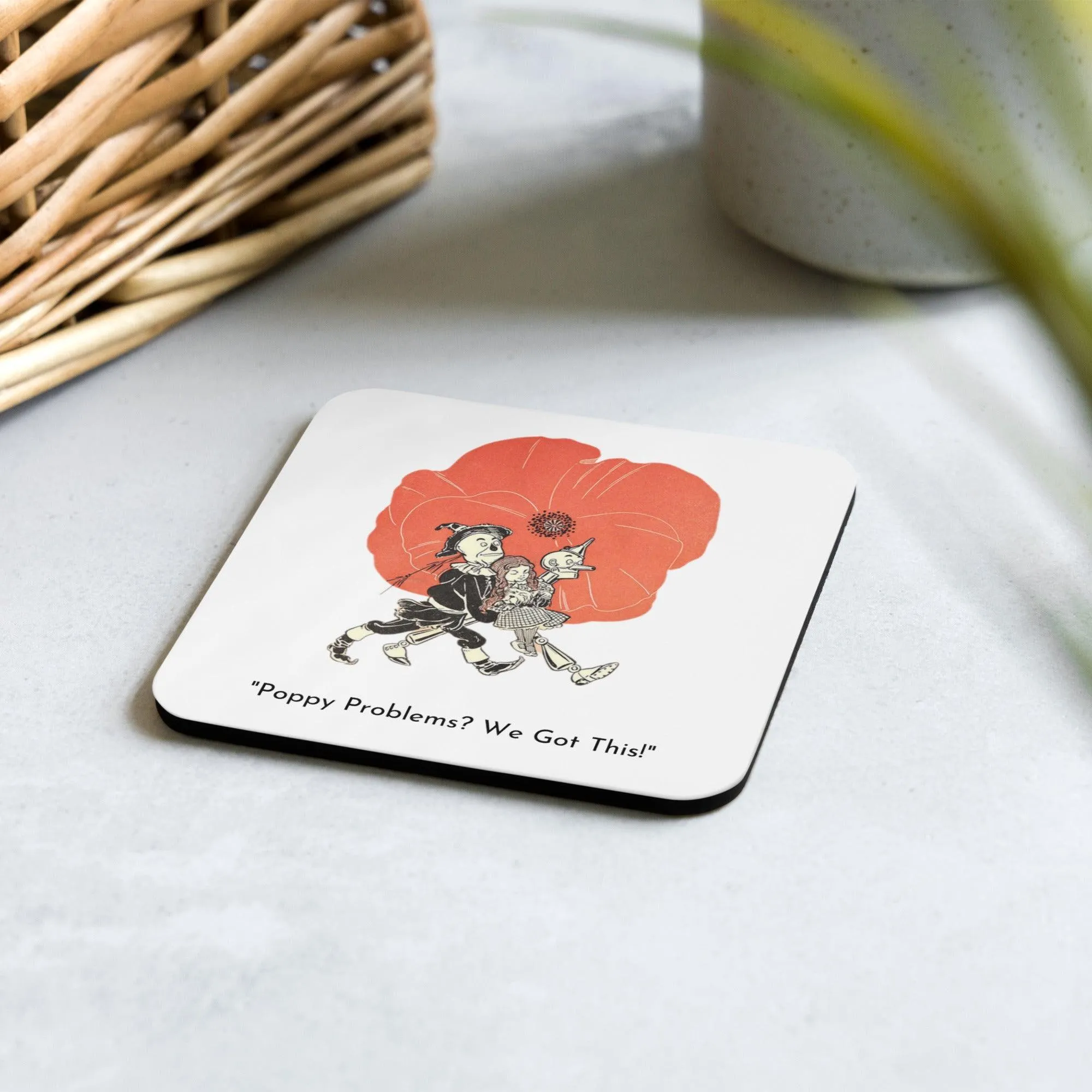 Wizard of Oz - Poppy - Cork-back Coaster