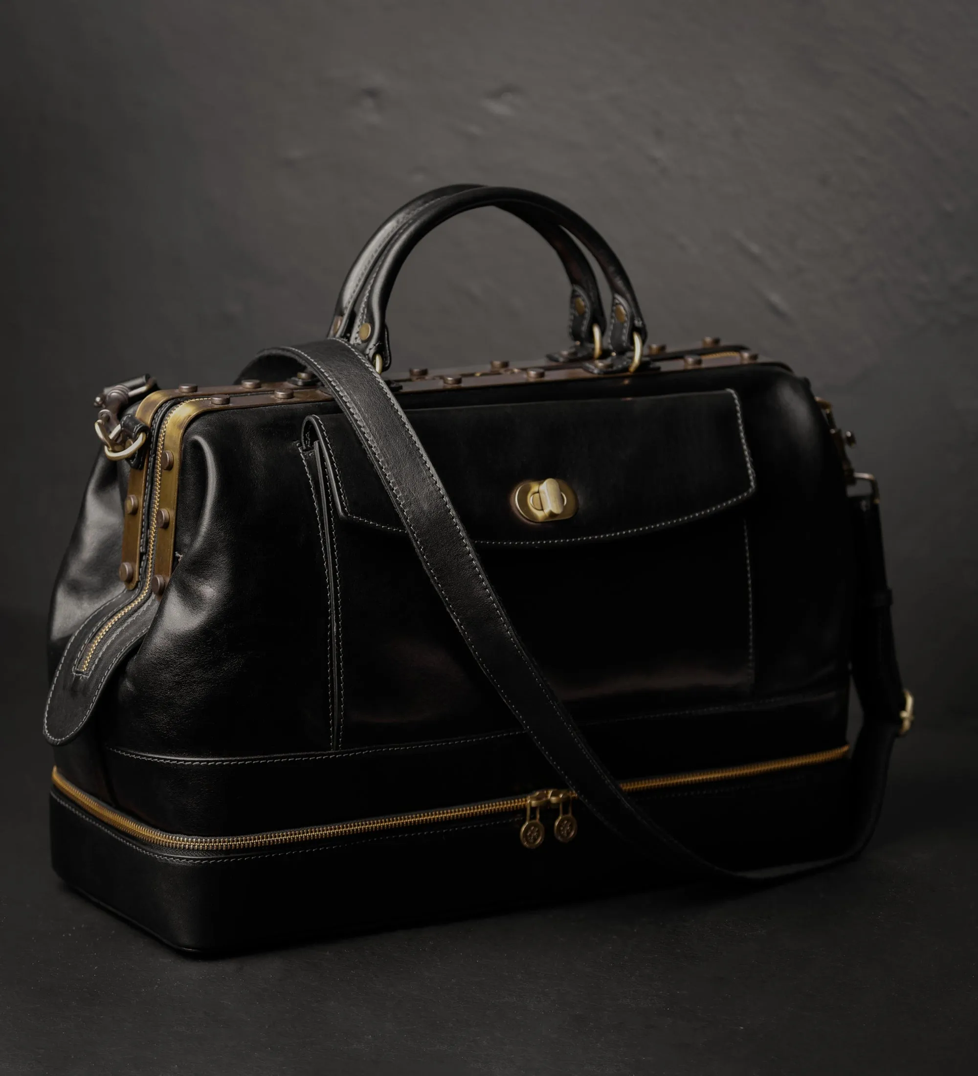 Womens Leather Doctor Bag Medical Bag Leather Handbag - Doctor Faustus