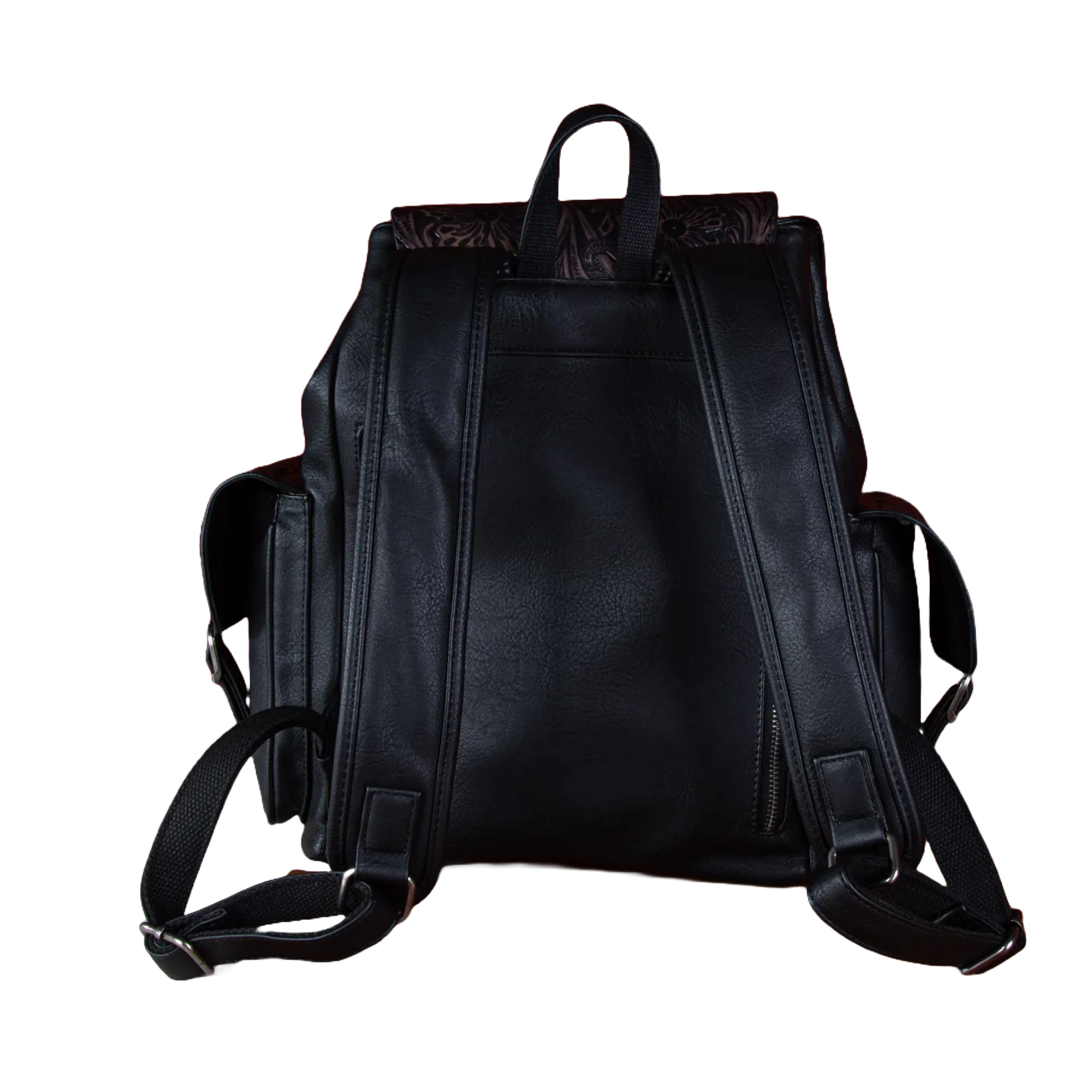 Wrangler Ladies Vintage Floral Tooled Black Backpack WG12-9110BBK